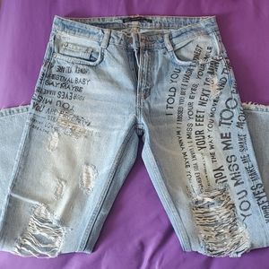 Zara Trafaluc Crop Jeans